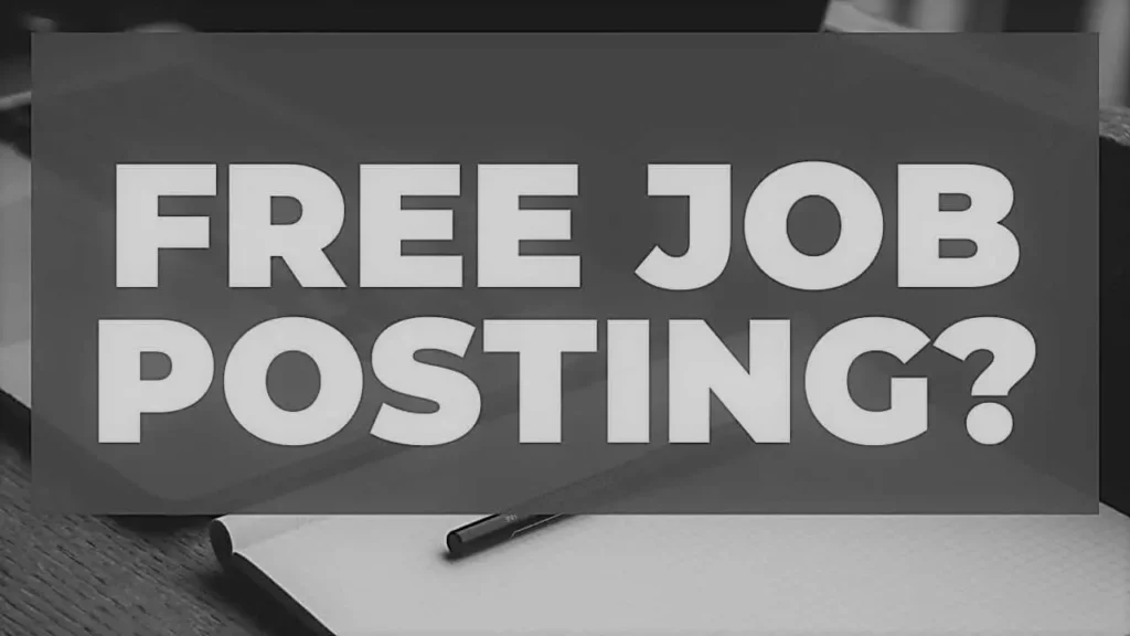 Post a Job Free / Free Job Posting